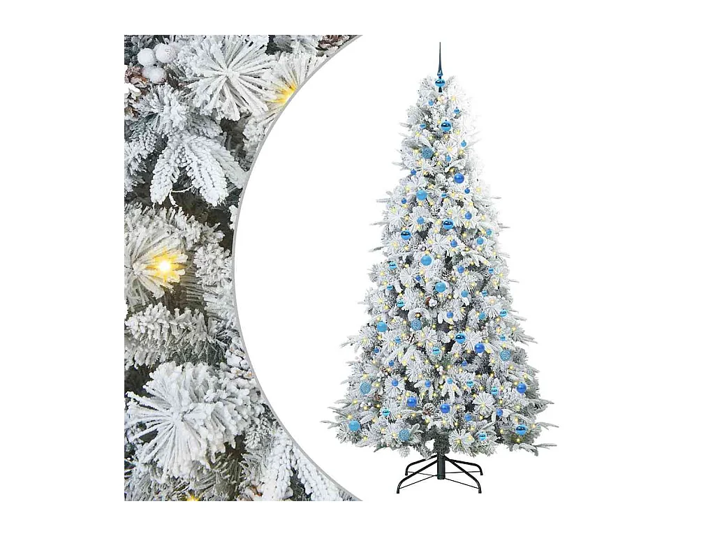 Sapin de Noël Artificiel à Branches Articulées Vert 240 cm