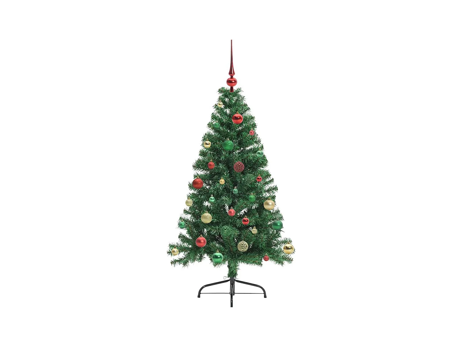 Sapin de Noël artificiel pré-éclairé Vert 150 cm PVC