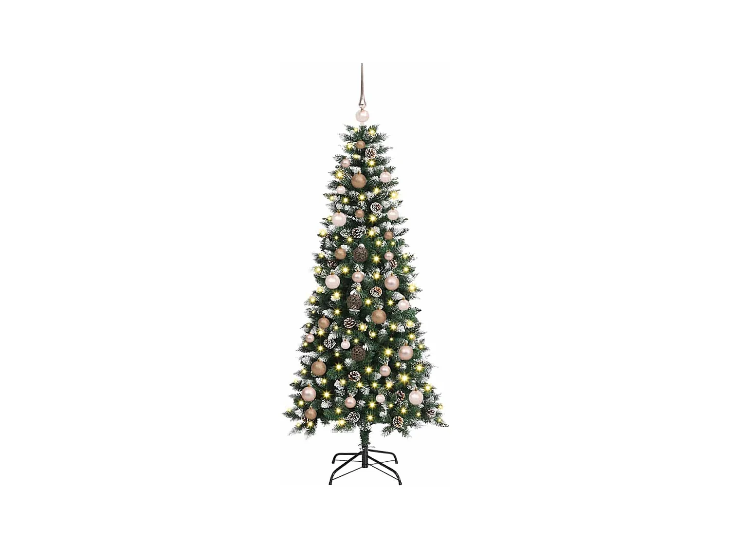 Árbol de Navidad artificial con 150 LED Verde 66 x 66 x 150 cm