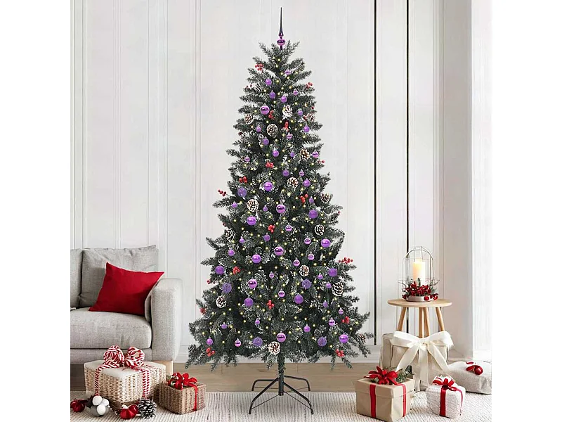 Sapin de Noël artificiel Vert 129,5 x 129,5 x 240 cm