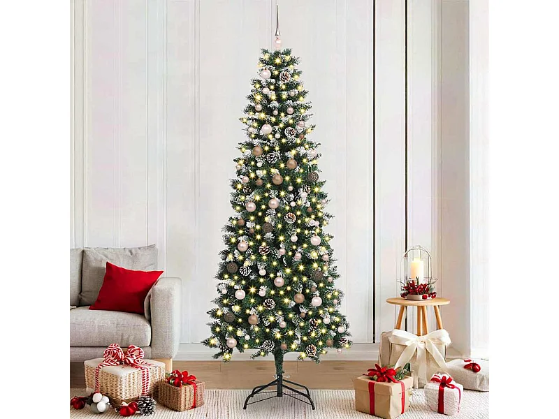 Árbol de Navidad artificial con 300 LED Verde 86 x 86 x 210 cm