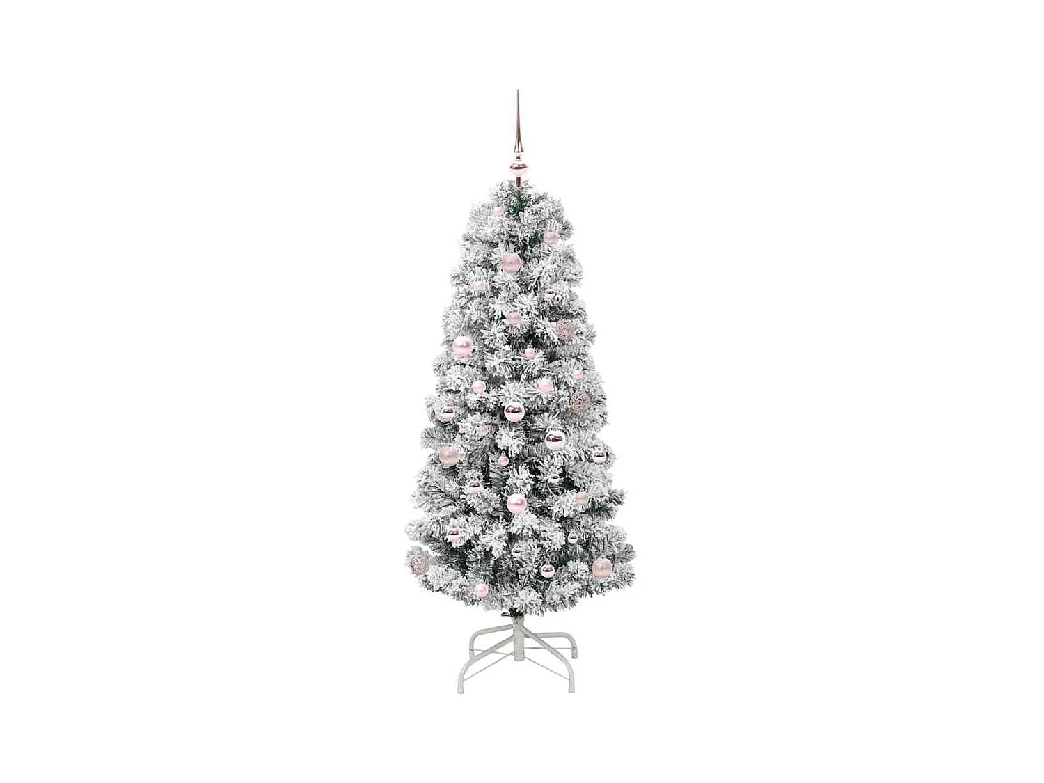 Kunstmatig Gelen Kerstboom met LED -striplichten 150 cm PVC