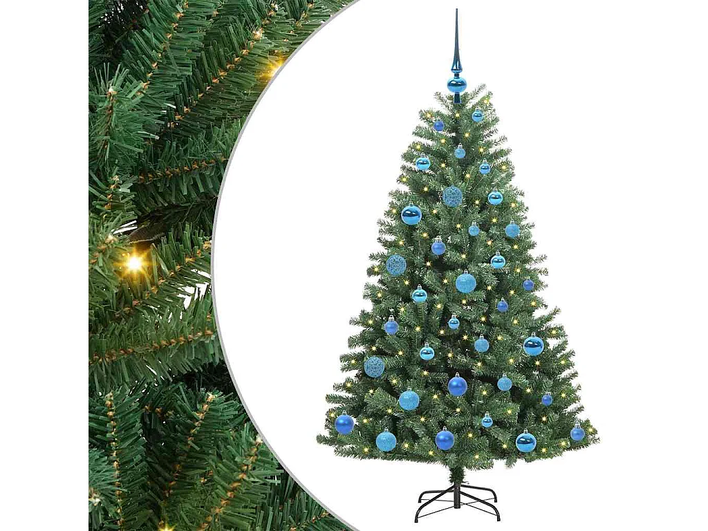 Árbol de Navidad artificial con ramas articuladas Verde 150 cm