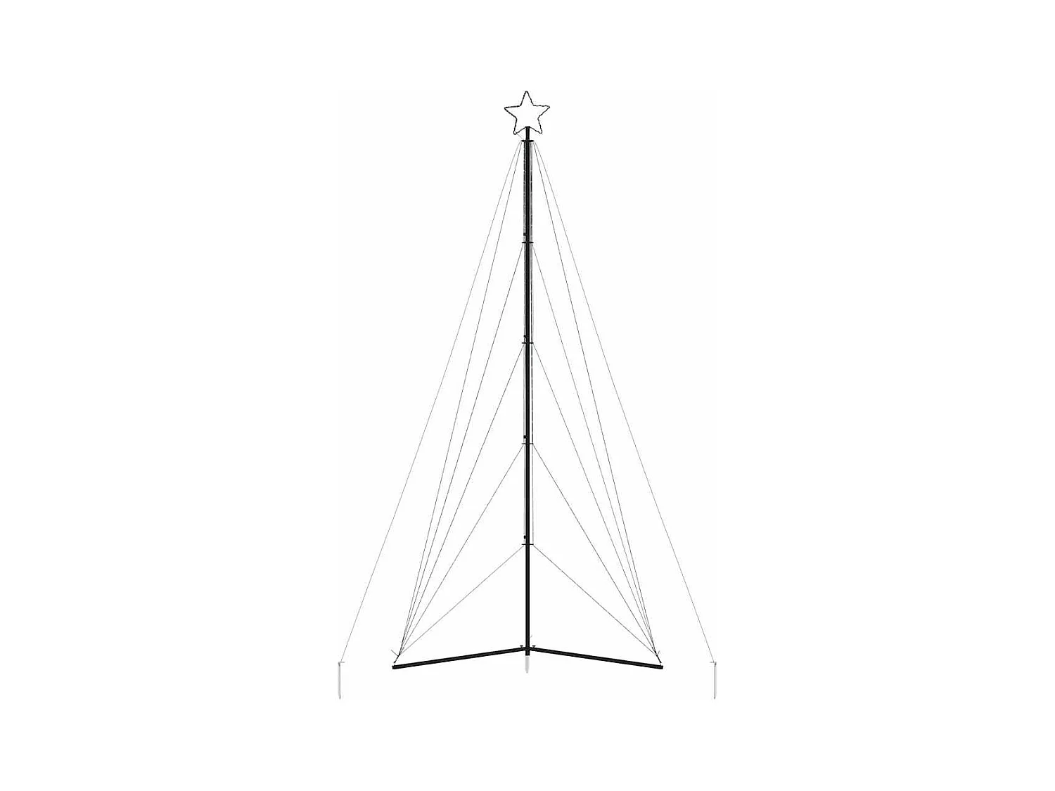 Sapin de Noël à LED 615 LED bleu 404,5 cm