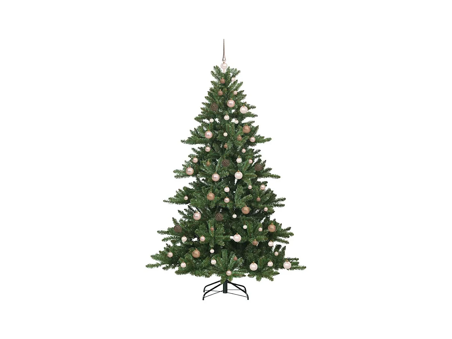Kunstmatige Hinged Kerstboom met 300 LED 210 cm PVC