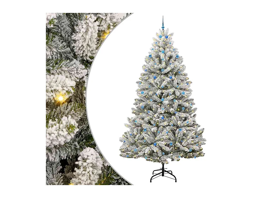 Árbol de Navidad artificial Verde y 300 cm PVC y Metal