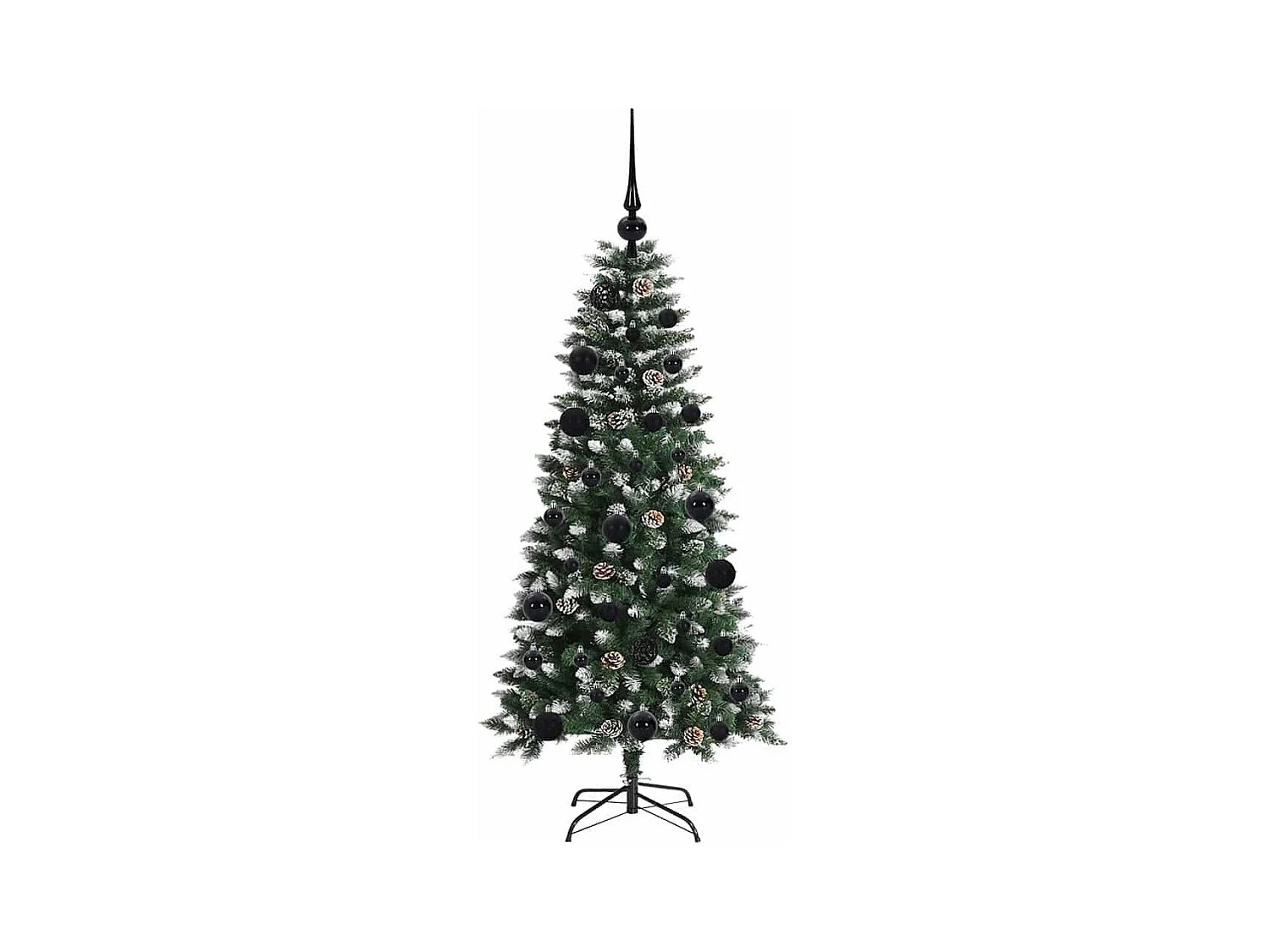 Sapin de Noël artificiel avec 150 LED Vert 55 x 55 x 120 cm