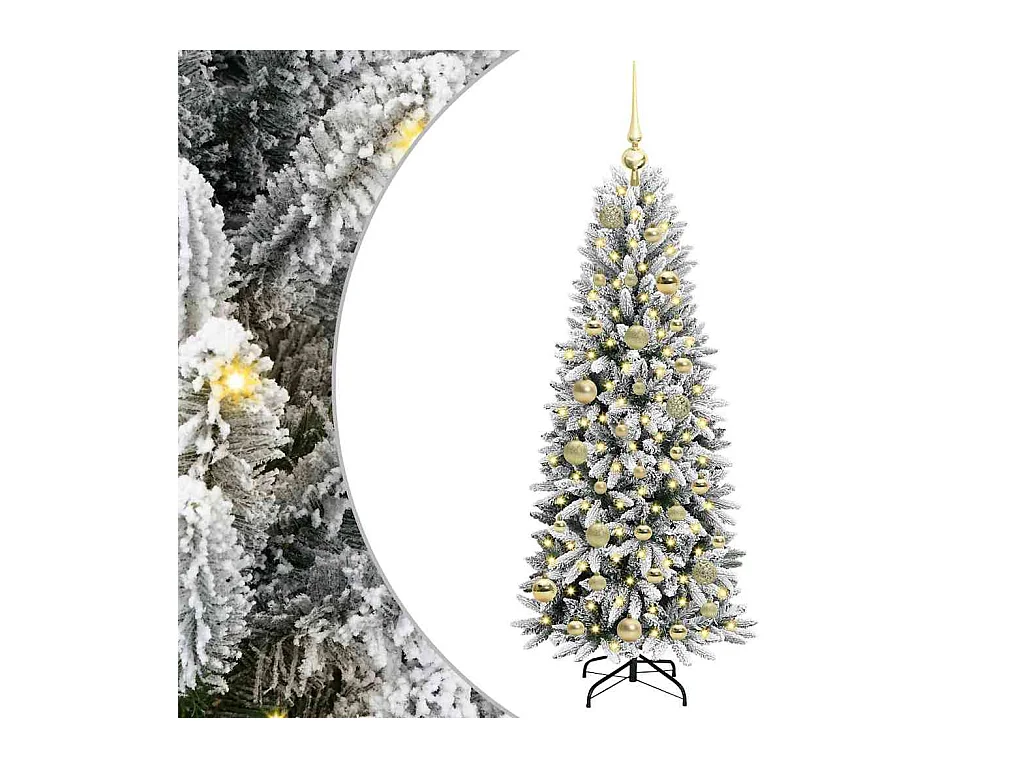 Árbol de Navidad artificial con 150 LED 53 x 53 x 120 cm
