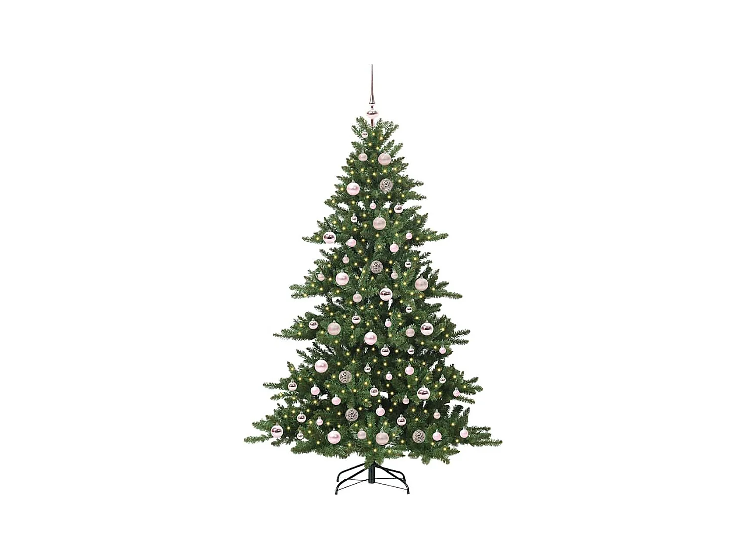 Árbol de Navidad artificial con ramas articuladas 180 cm PVC