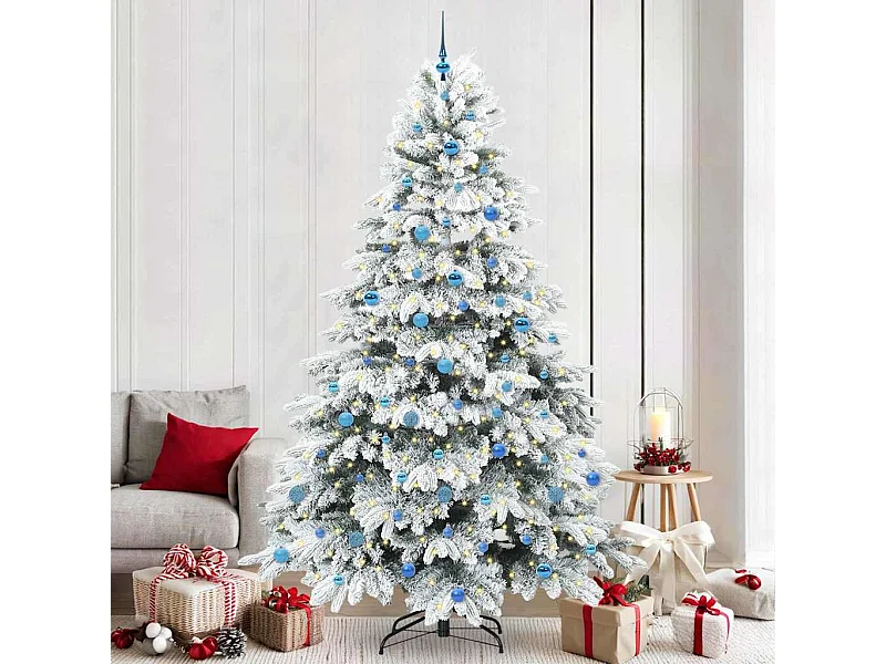 Sapin de Noël artificiel avec 300 LED Vert 240 cm PE et PVC