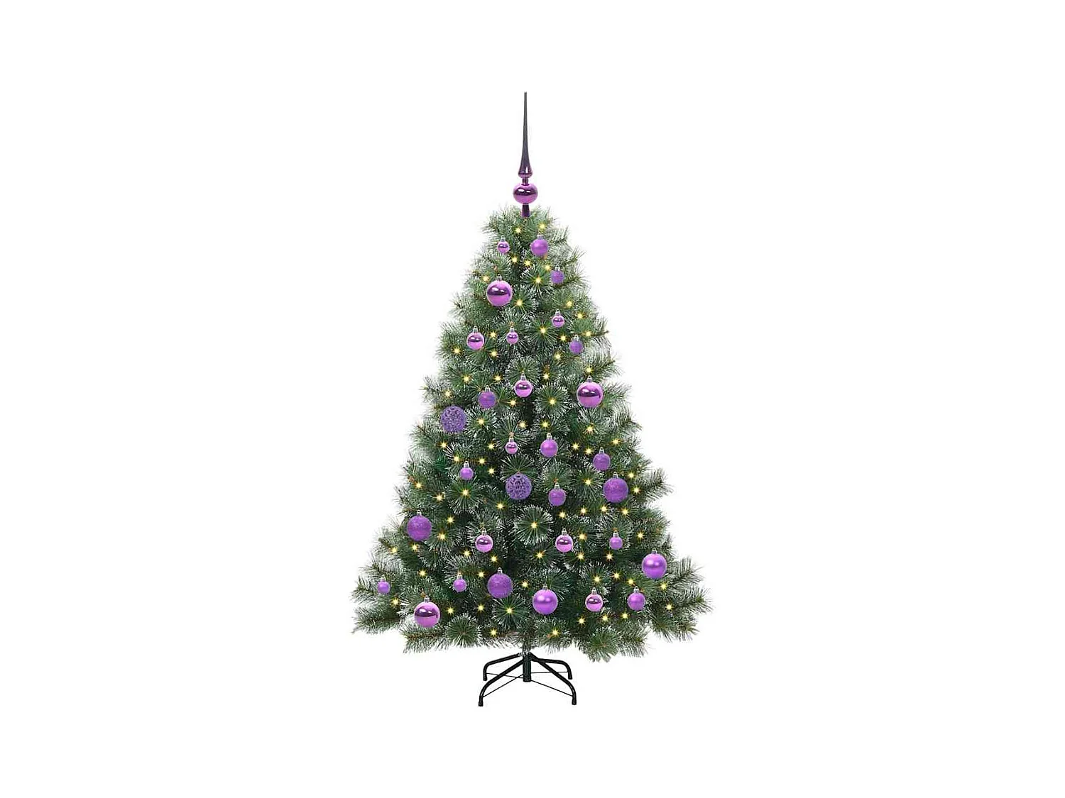 Árbol de Navidad artificial con 150 LED Verde 120 cm PE y PVC