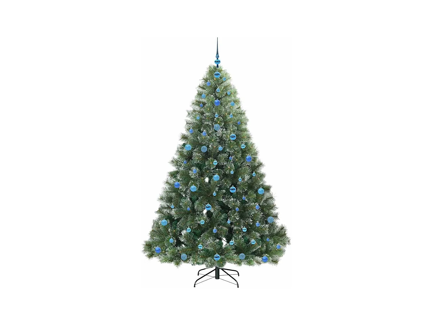 Sapin de Noël artificiel avec 300 LED Vert 210 cm PE et PVC
