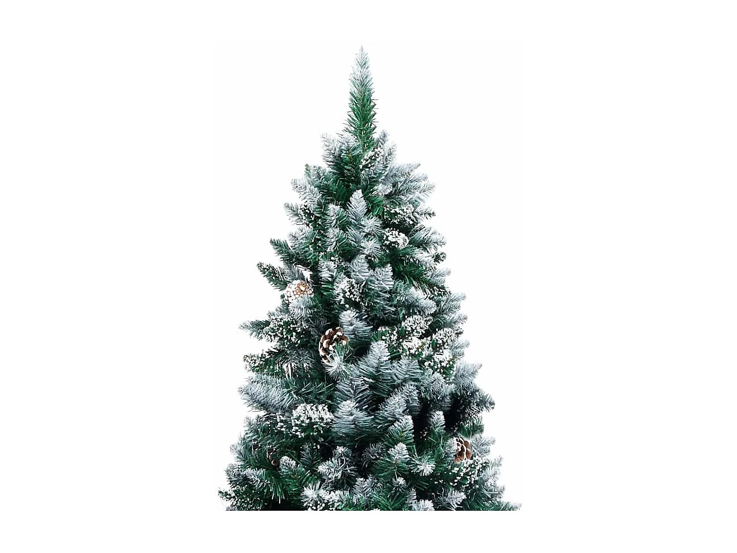 Árbol de Navidad artificial Verde 240 cm PVC y Acero y Plástico