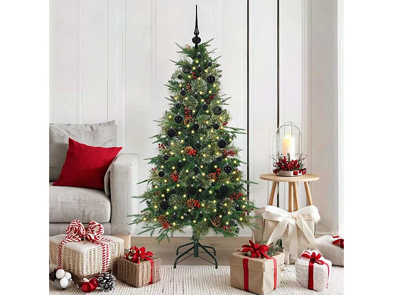 Sapin de Noël Artificiel à Branches Articulées Vert 150 cm