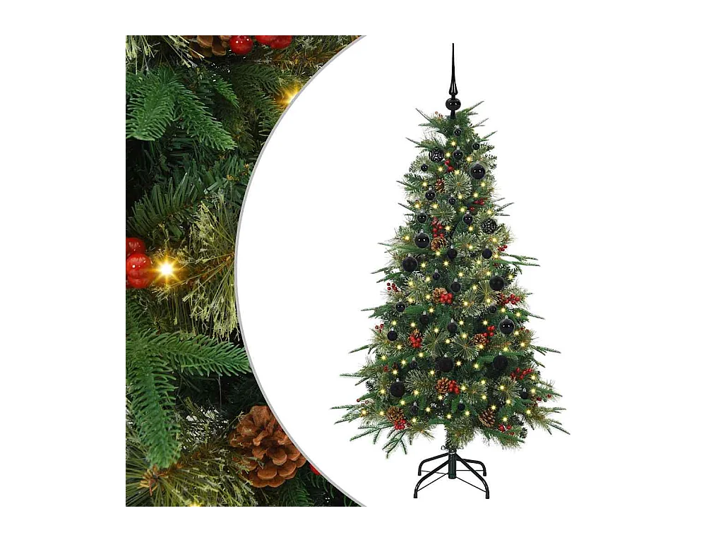 Árbol de Navidad artificial con ramas articuladas Verde 150 cm
