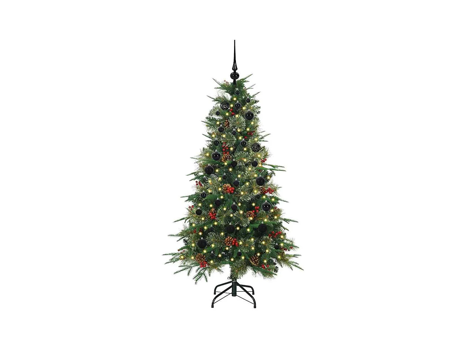 Árbol de Navidad artificial con ramas articuladas Verde 150 cm