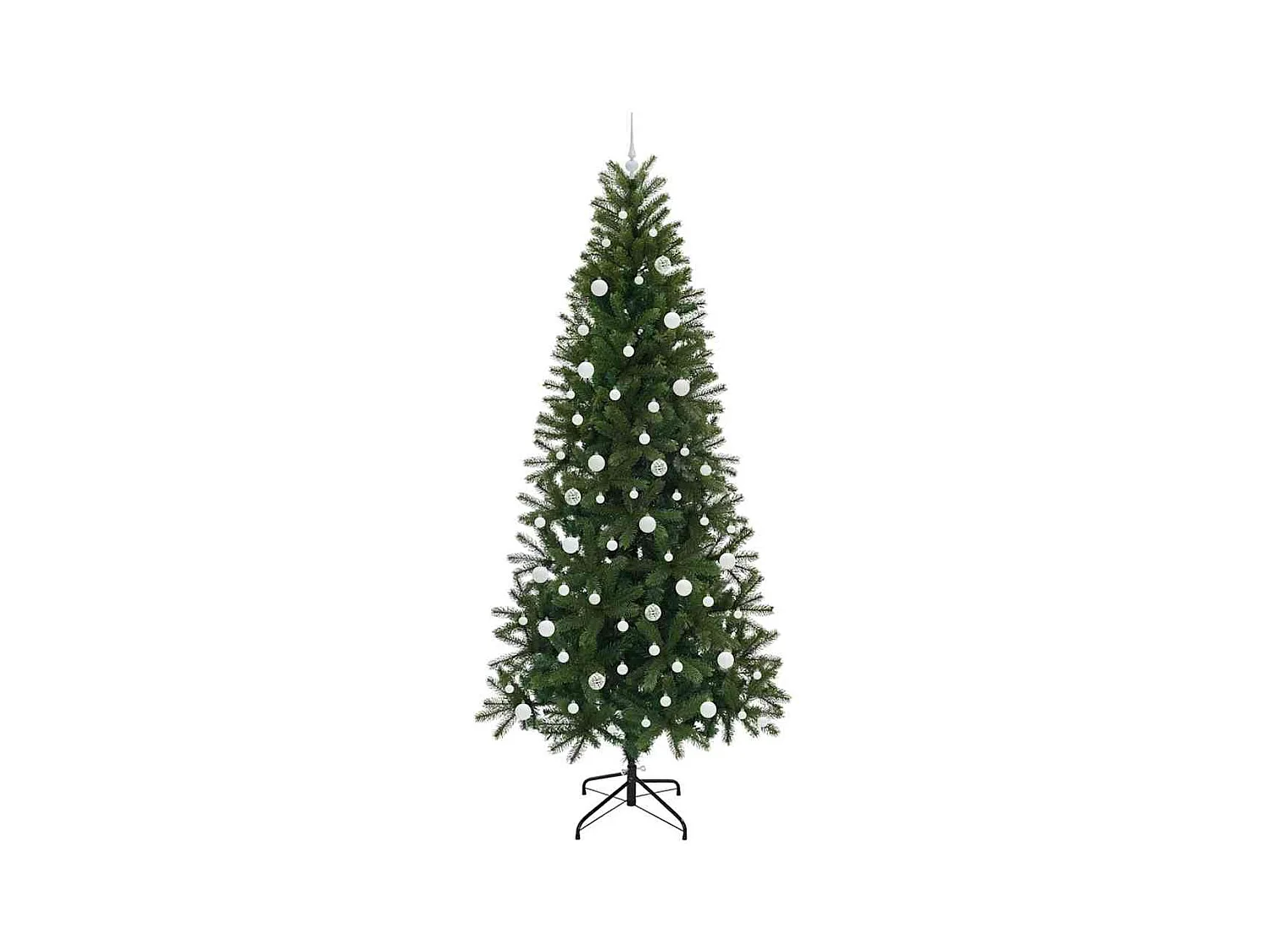 Kunstkerstboom met 300 LED met standaard Groen 240 cm PE en PVC