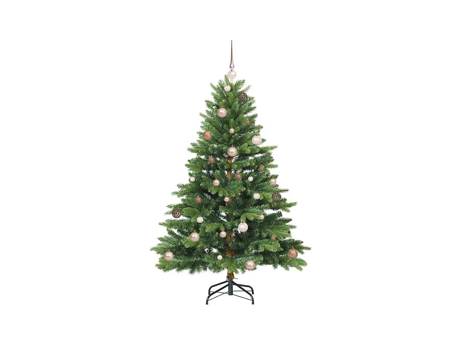 Kunstkerstboom met 150 LED met standaard Groen 150 cm PE en PVC