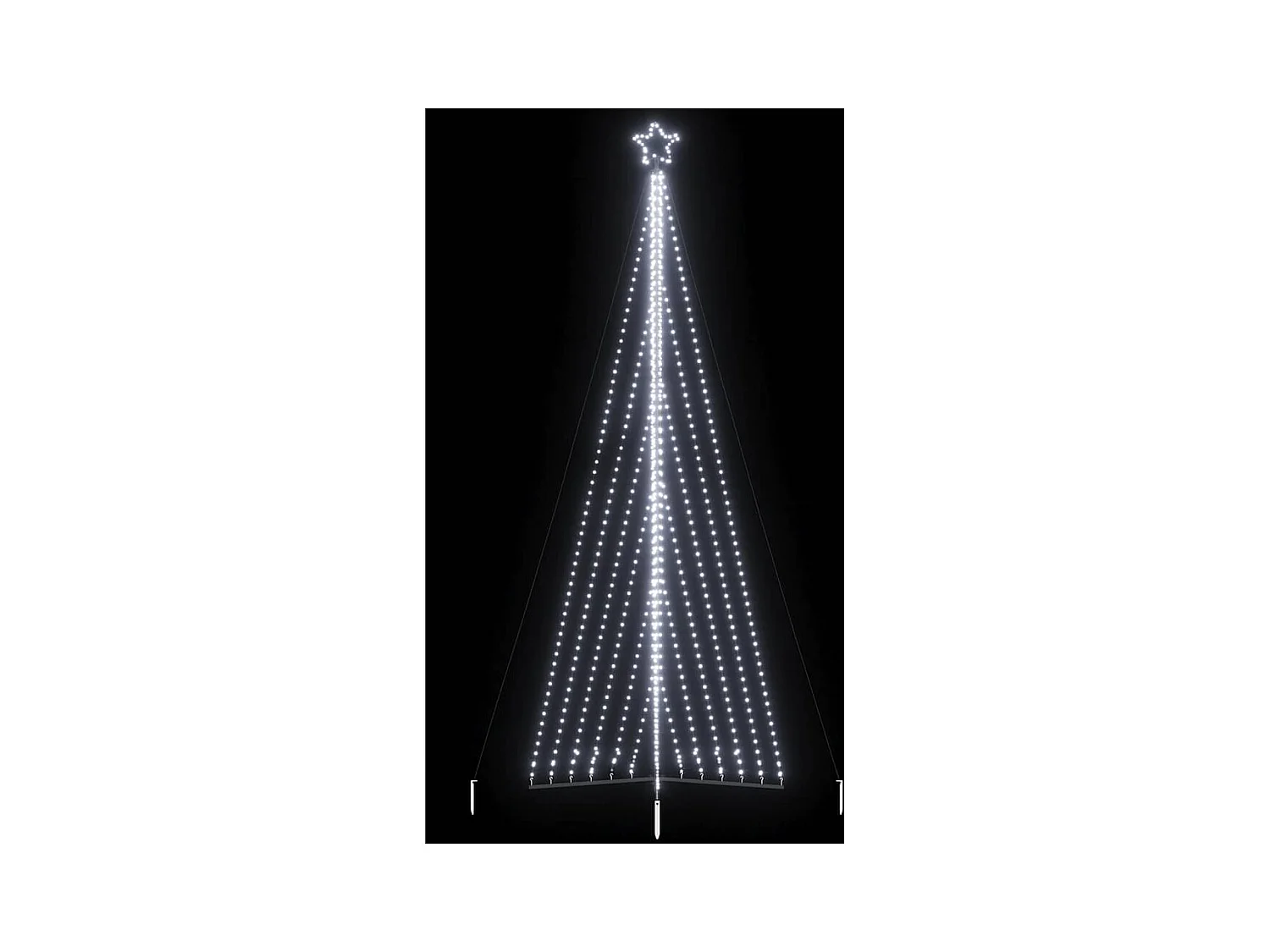 Sapin de Noël à LED 789 LED blanc froid 476 cm