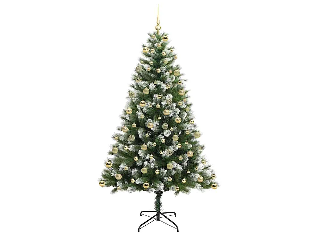 Sapin de Noël artificiel à charnière avec neige en flocons