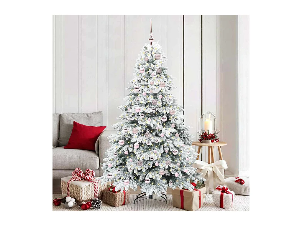 Árbol de Navidad artificial con 300 LED Verde 180 cm PE y PVC