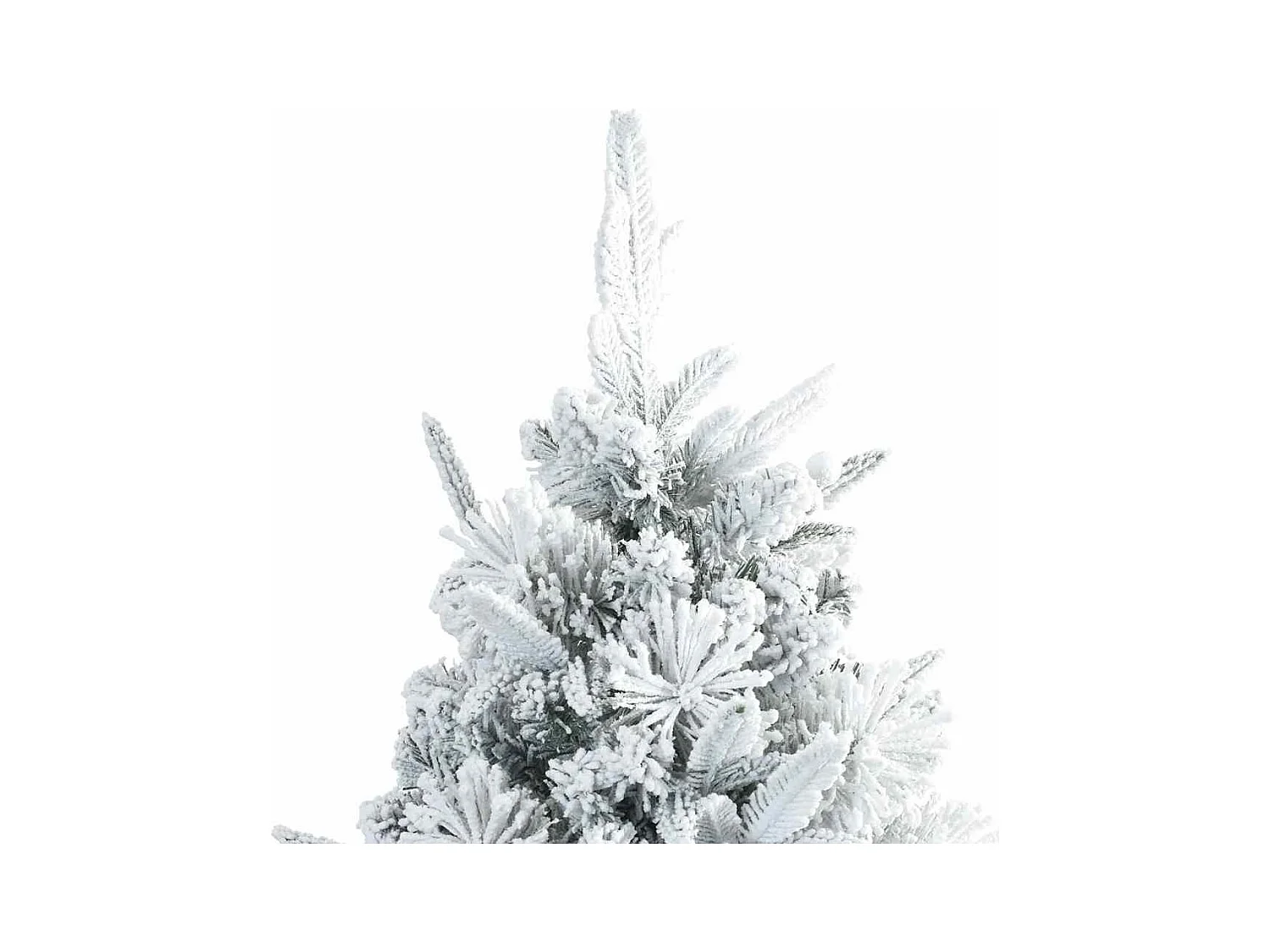 Sapin de Noël artificiel à branches pliantes, duveteux de neige