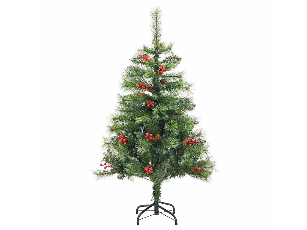 Sapin de Noël artificiel Vert 150 cm PVC et métal