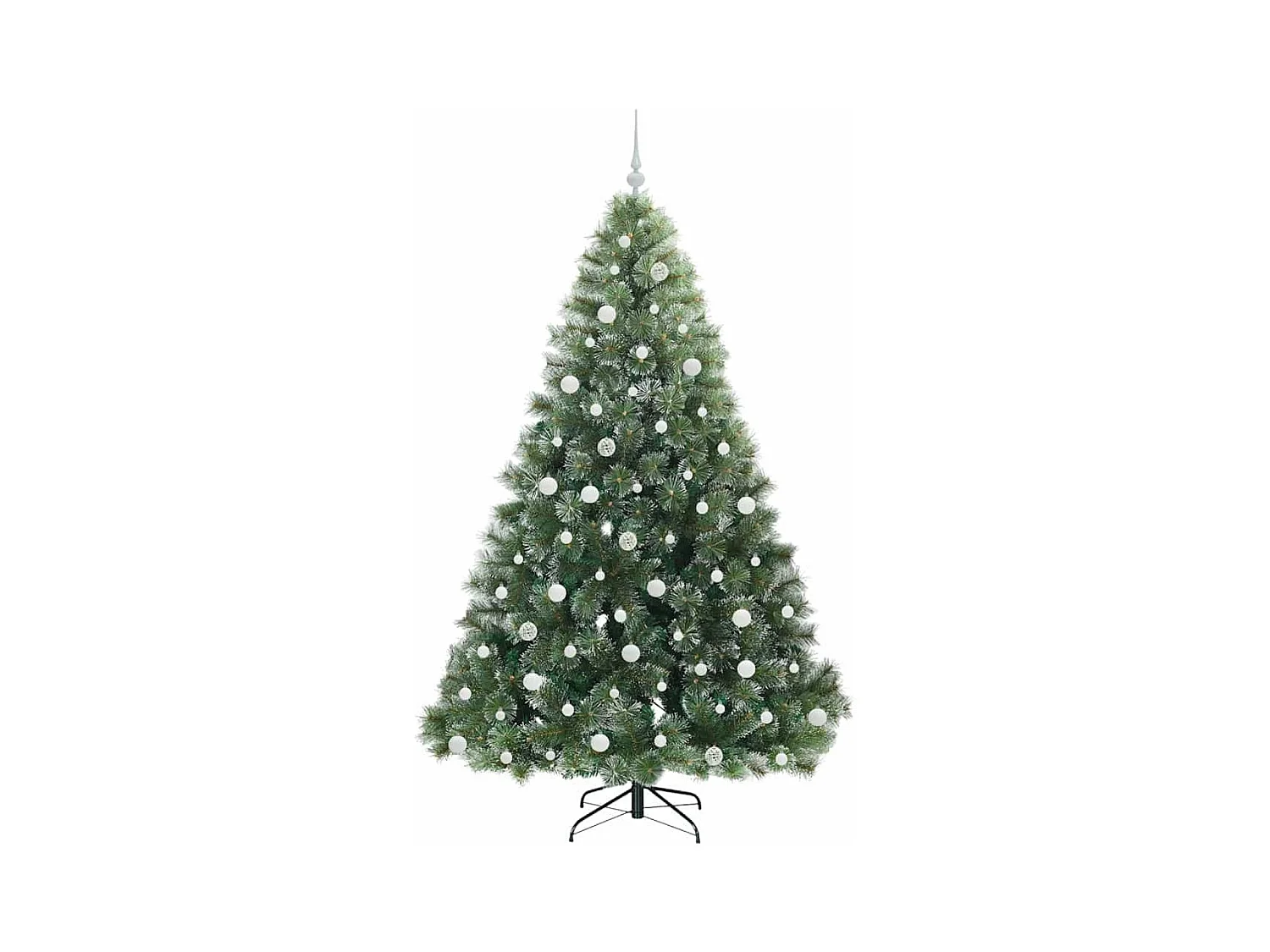 Sapin de Noël artificiel avec 300 LED Vert 210 cm PE et PVC
