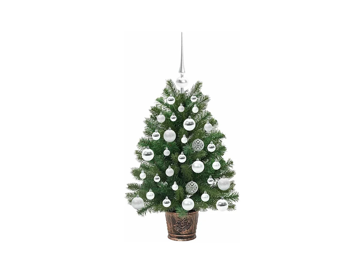 Sapin de Noël artificiel avec 150 LED Vert 75 cm PE et PVC