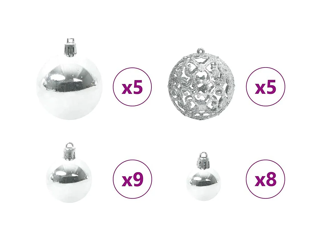 Sapin de Noël artificiel avec 150 LED Vert 75 cm PE et PVC