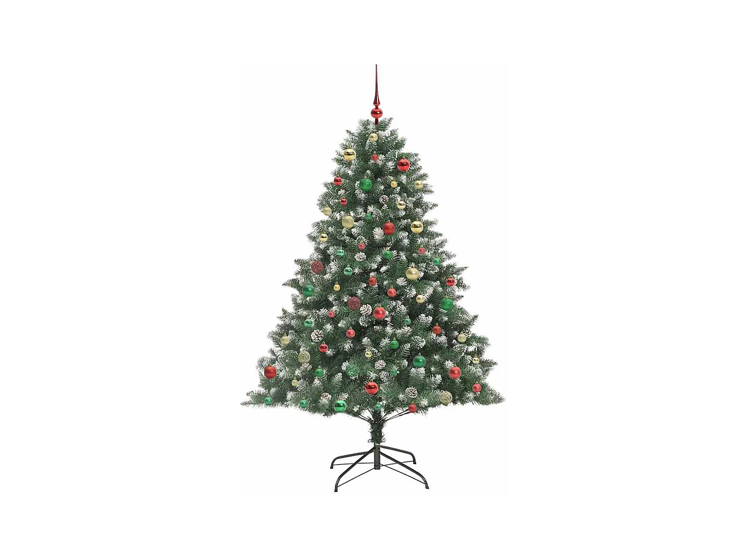 Sapin de Noël artificiel avec 300 LED Vert 140 x 140 x 210 cm
