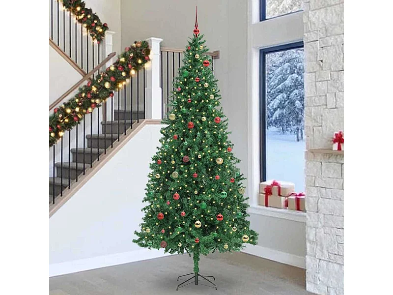 Sapin de Noël artificiel Vert 300 cm PVC, Métal et Plastique