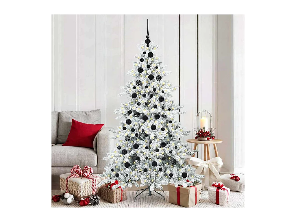Kunstmatige Hinged Kerstboom met 300 LED 180 cm PVC