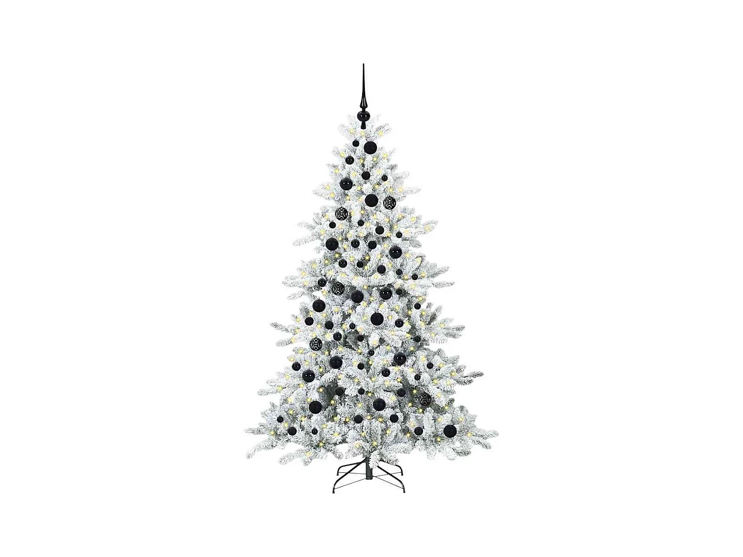 Kunstmatige Hinged Kerstboom met 300 LED 180 cm PVC