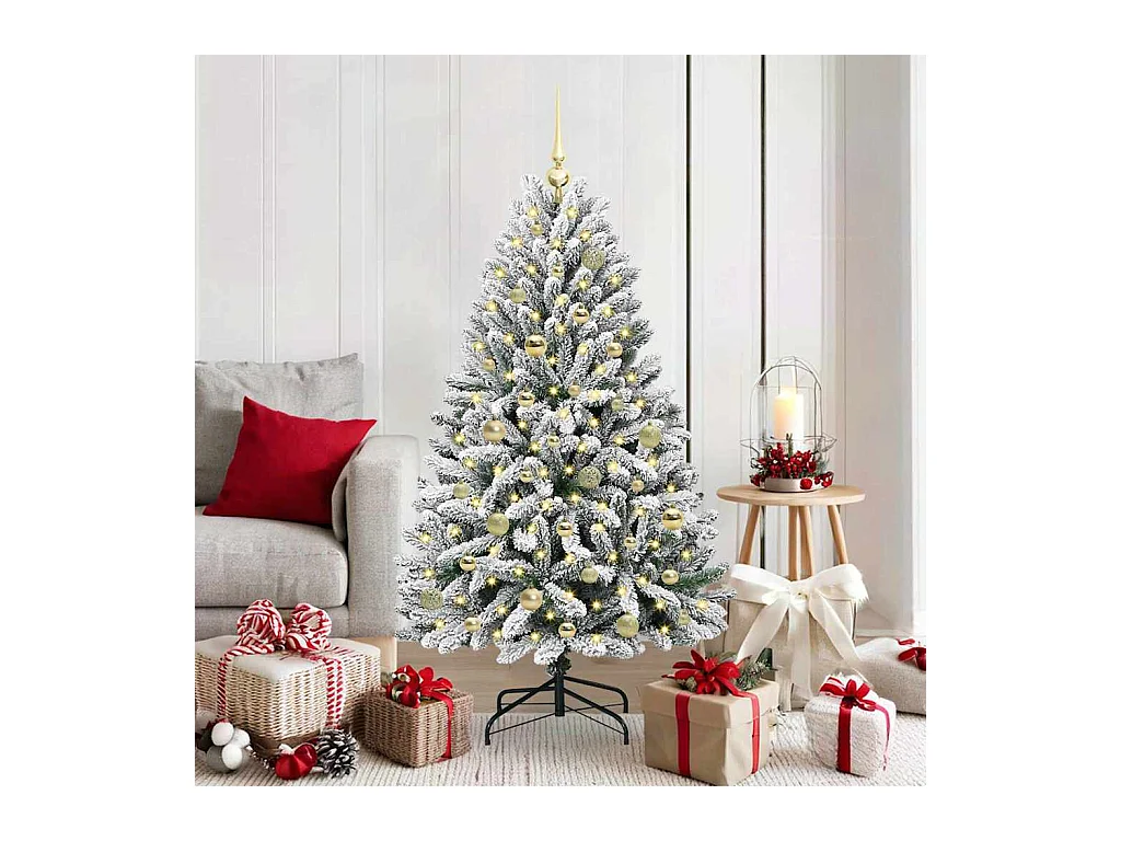 Árbol de Navidad artificial Verde y 150 cm PVC y Metal