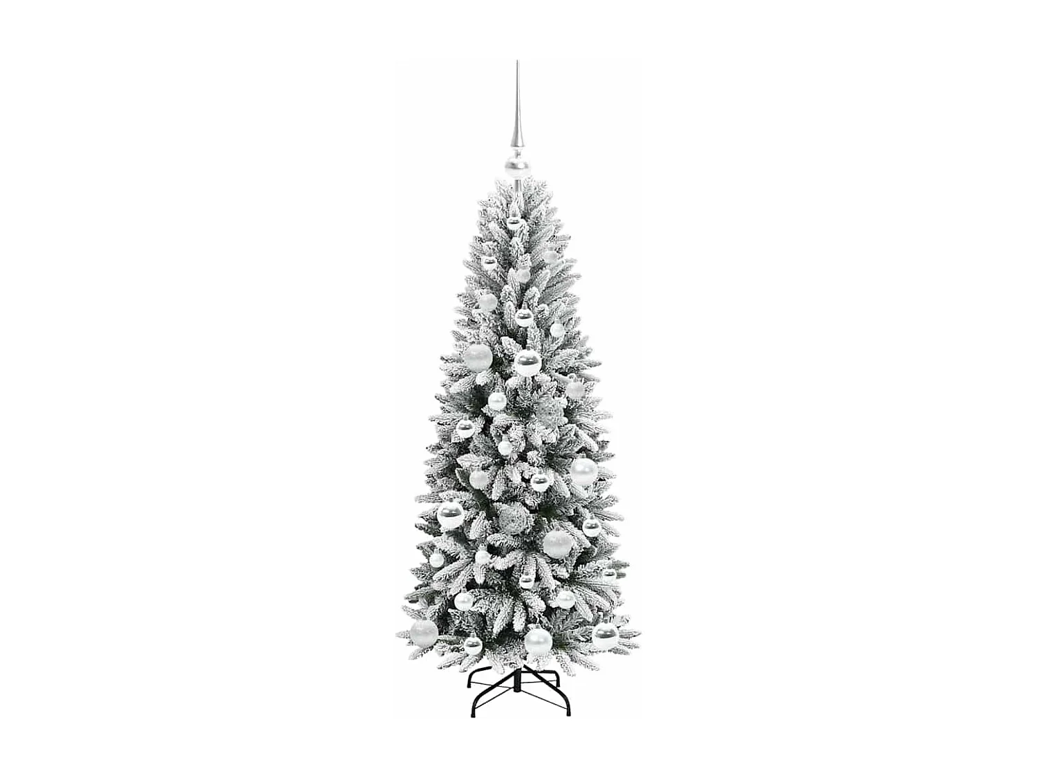 Sapin de Noël artificiel avec 150 LED Blanc 53 x 53 x 120 cm