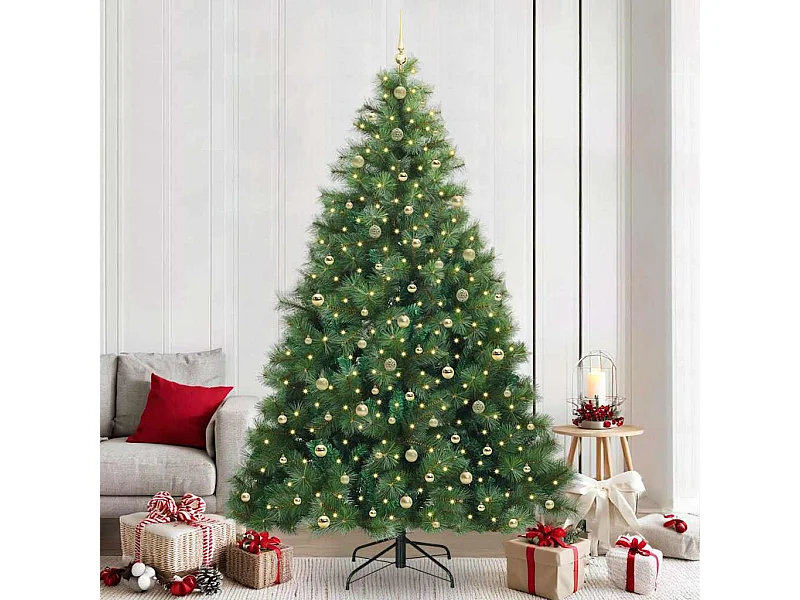 Árbol de Navidad artificial con 300 LED Verde 240 cm PE y PVC