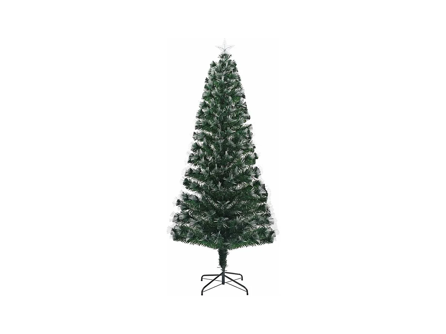 Kunstkerstboom met decoratieve touwlichten Groen 240 cm PVC