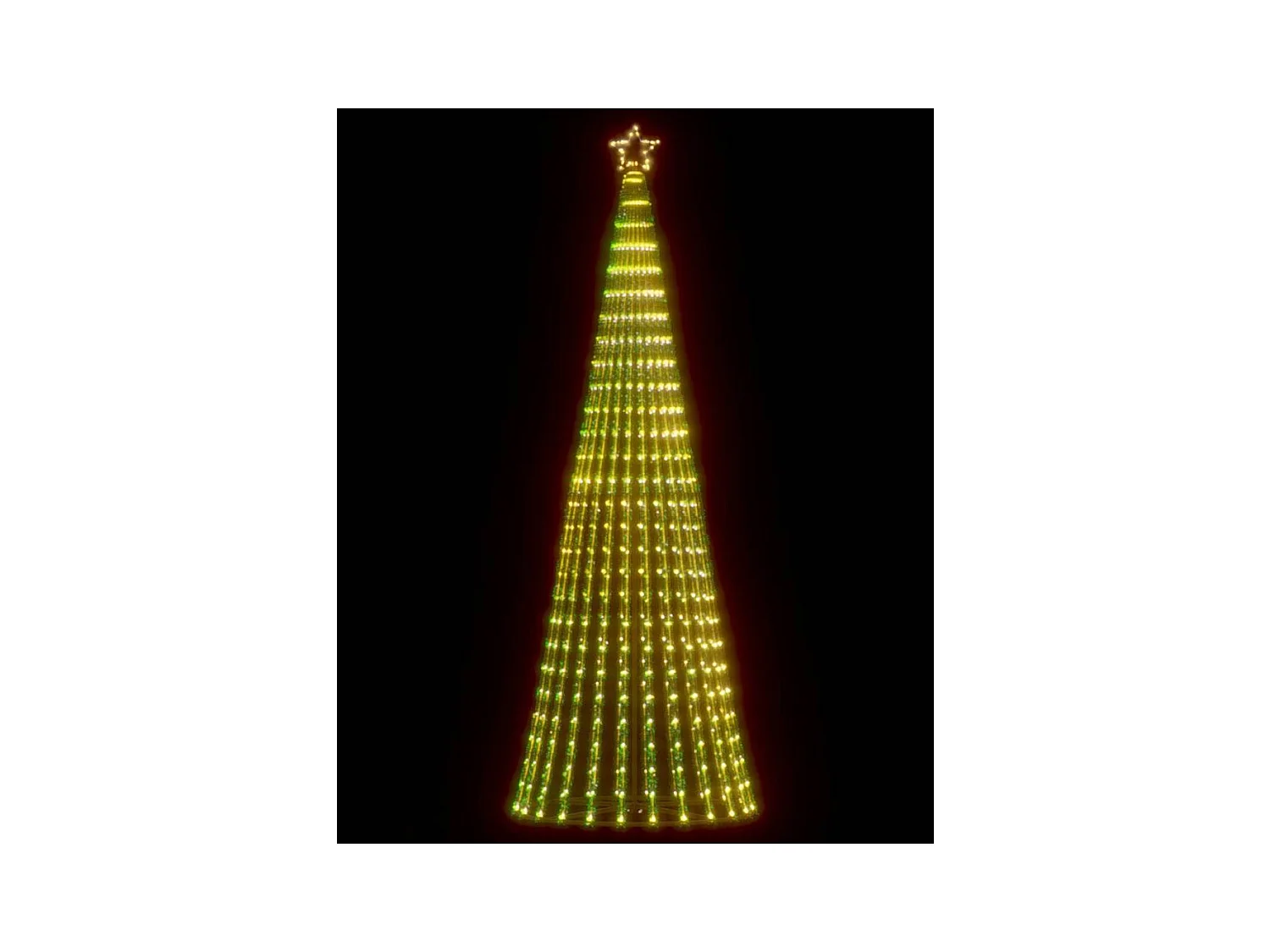 LED Árvore de Natal 475 LEDs Branco Quente 247 cm