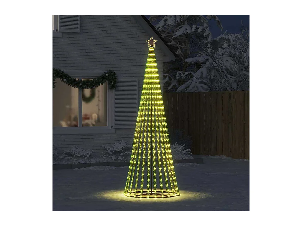LED Árvore de Natal 475 LEDs Branco Quente 247 cm