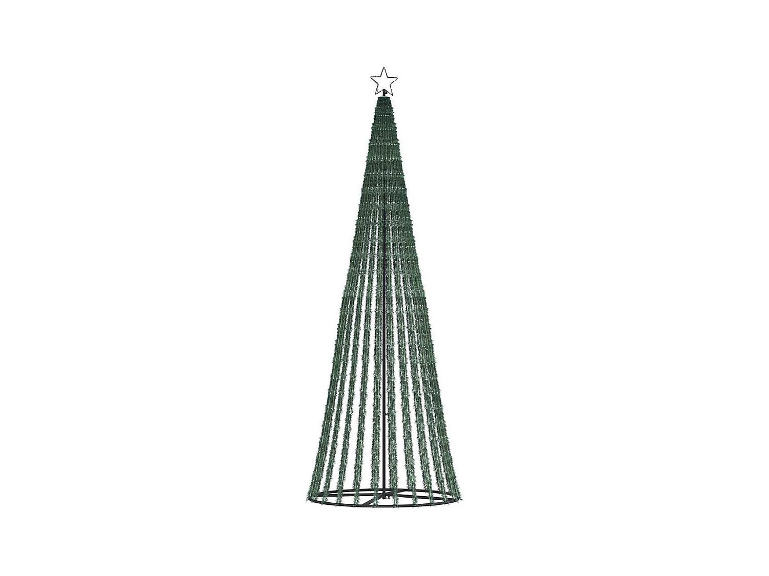 LED Árvore de Natal 475 LEDs Branco Quente 247 cm
