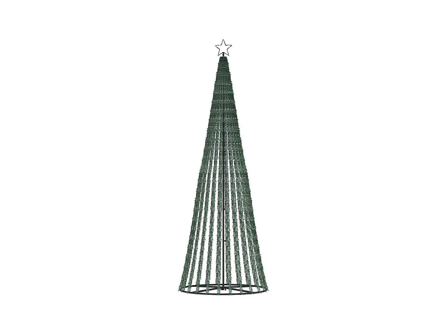 LED Árvore de Natal 475 LEDs Branco Quente 247 cm