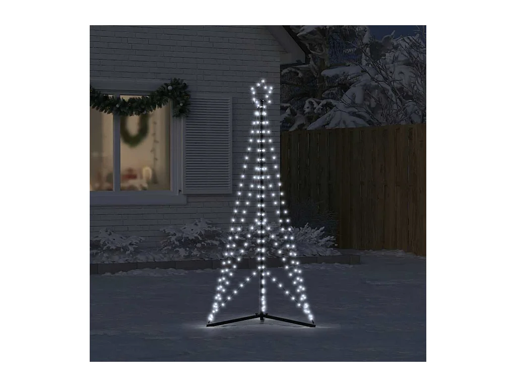 LED Árvore de Natal 363 LEDs Branco Frio 182 cm