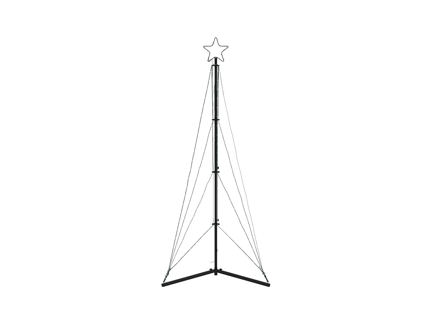 LED Árvore de Natal 363 LEDs Branco Frio 182 cm