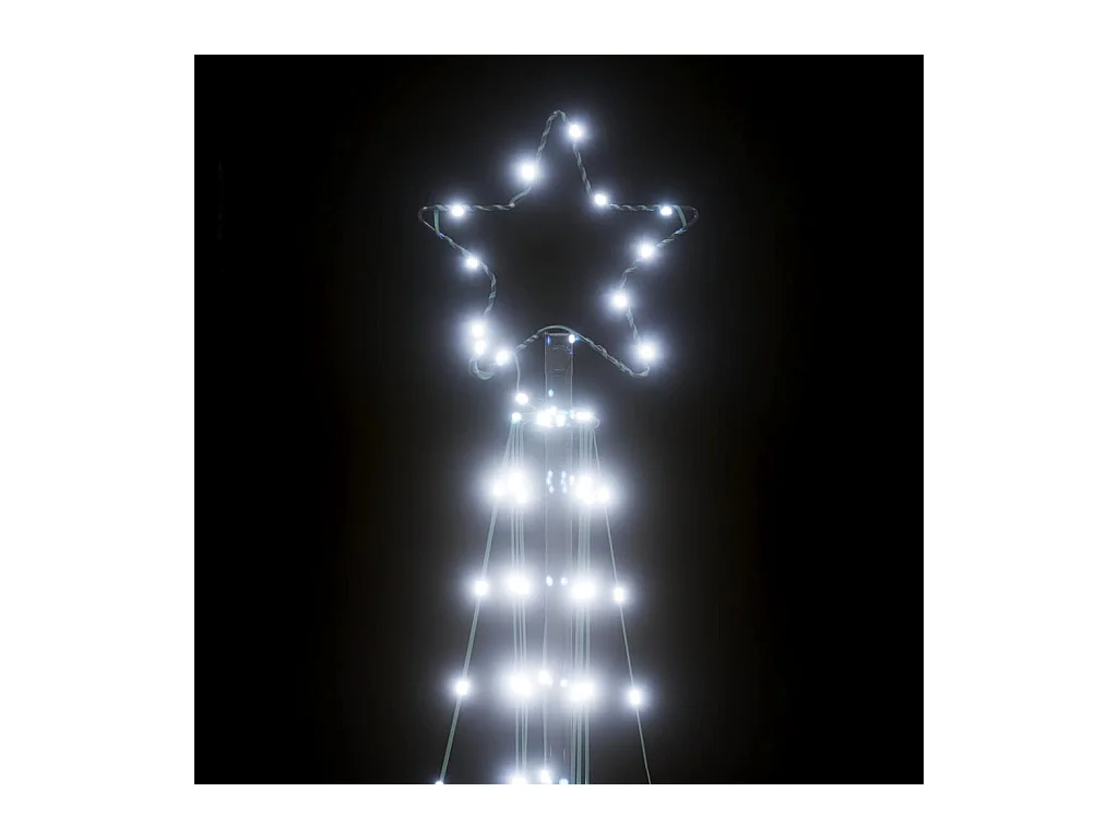 LED Árvore de Natal 363 LEDs Branco Frio 182 cm