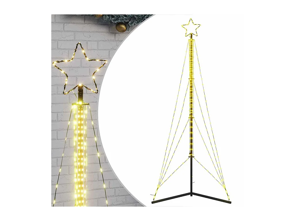 LED-kerstboom 483 LEDs warm wit 240 cm
