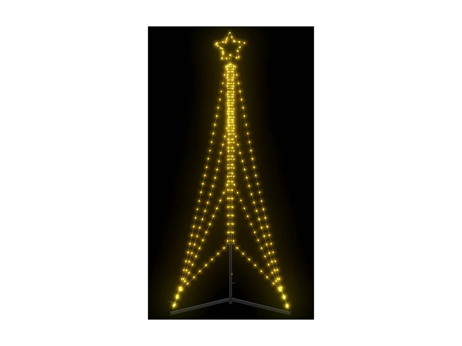 Sapin de Noël à LED 483 LED blanc chaud 240 cm