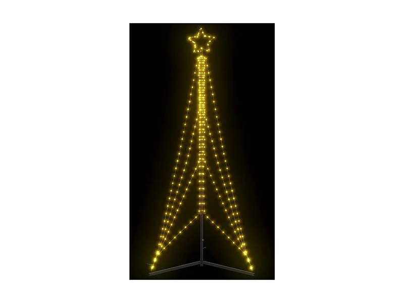 Sapin de Noël à LED 483 LED blanc chaud 240 cm