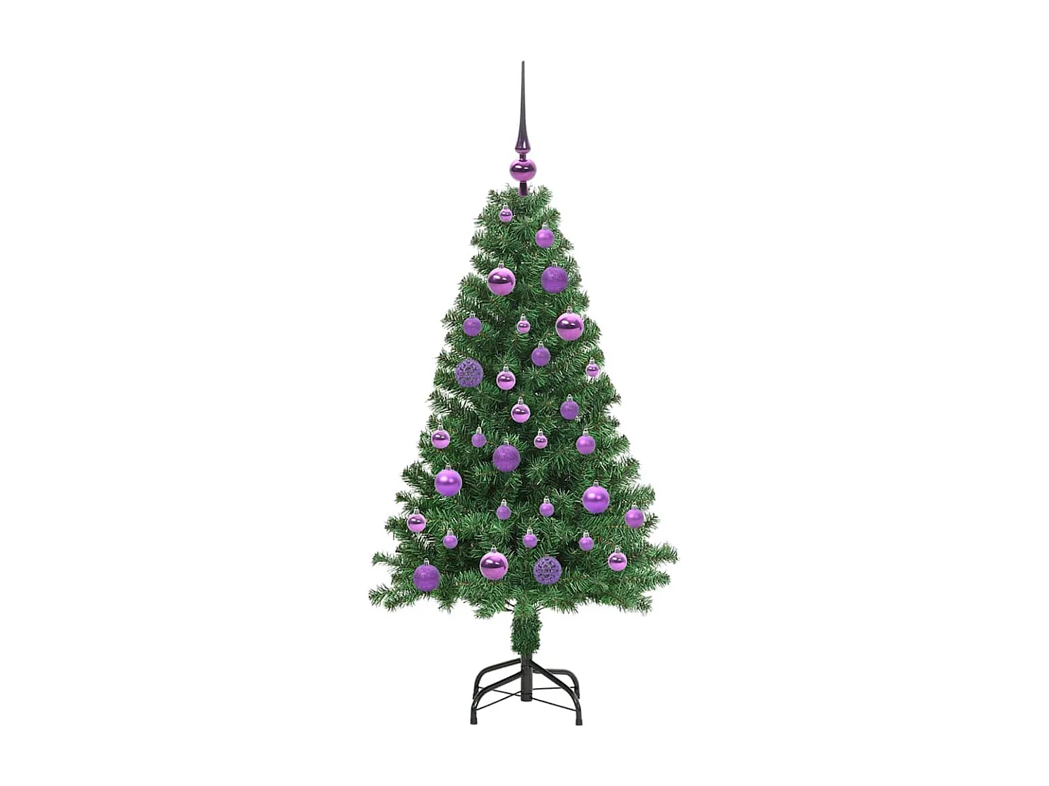Sapin de Noël artificiel Vert 120 cm PVC, Acier et Plastique