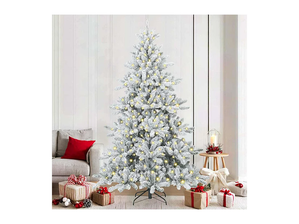Árbol de Navidad artificial con ramas articuladas 210 cm PVC